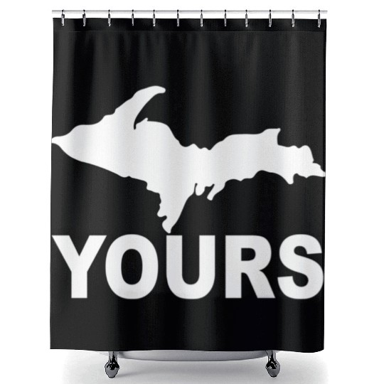 Up Yours Upper Peninsula Yooper Humor Shower Curtains