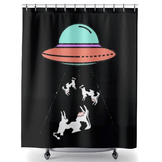 MOO the Truth Is Out There Area 51 Alien Ufo Shower Curtains
