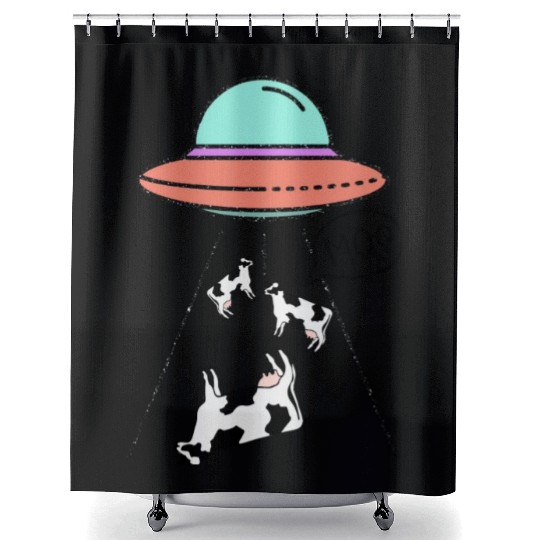 MOO the Truth Is Out There Area 51 Alien Ufo Shower Curtains