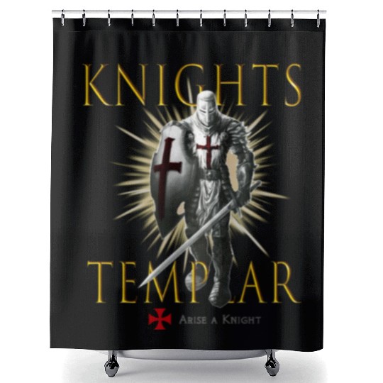 Knights Templar Christian Religious Warrior Oath E Shower Curtains