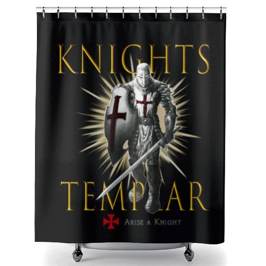 Knights Templar Christian Religious Warrior Oath E Shower Curtains