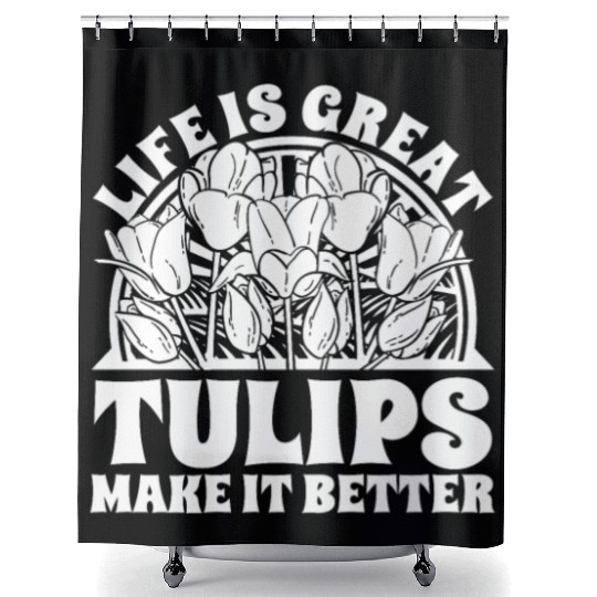 Tulip Gardening Tulips Shower Curtains