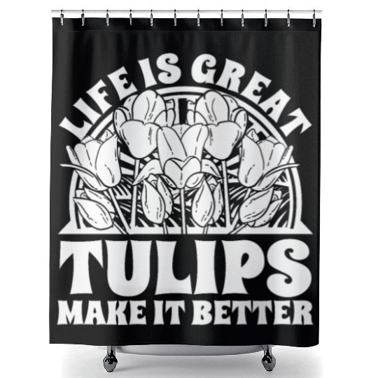 Tulip Gardening Tulips Shower Curtains
