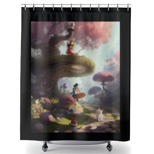 Ai Alice Shower Curtains