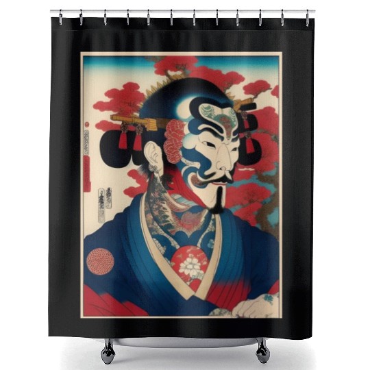 Yakuza Warriors of the Edo Night Shower Curtains