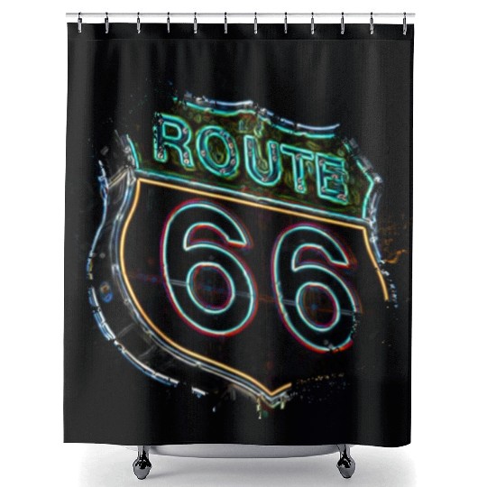 Route 66 Shower Curtains