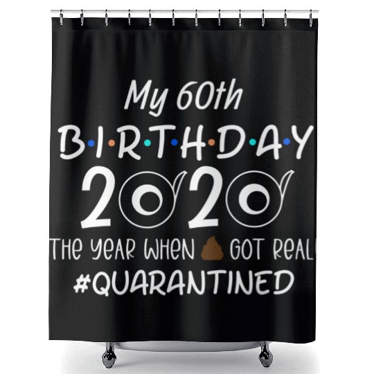 60th Shower Curtains