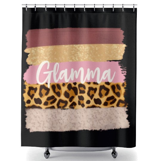 Glamma Glam Ma Nana Leopard Shower Curtains