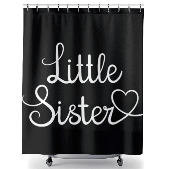 I Love My Little Sister Cute Little Sister Shower Curtains