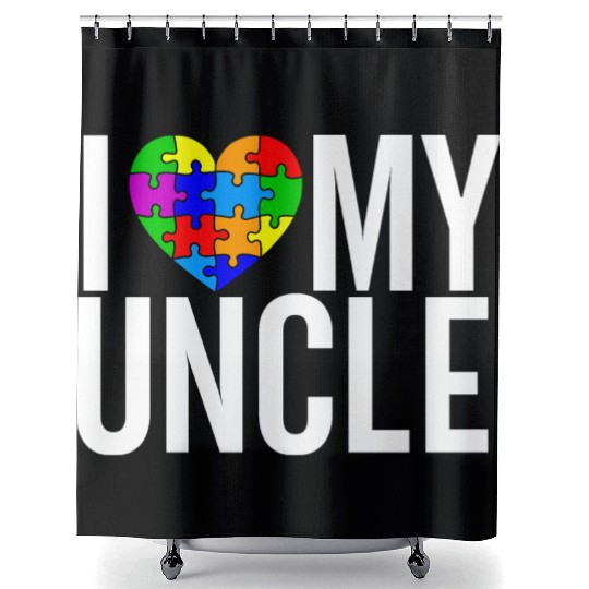 I Love my Uncle Shower Curtains