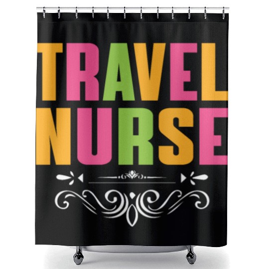 Travel Nurse Outfit Registered Nurse Shower Curtains
