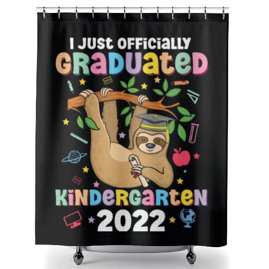 Happy Last Day Of School Kid Teacher Cute Sloth Shower Curtains