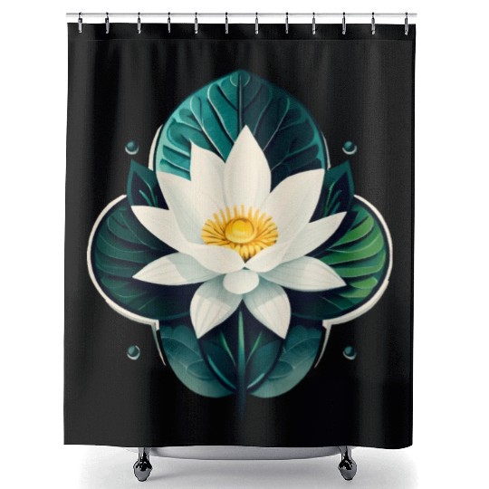Lotus Shower Curtains