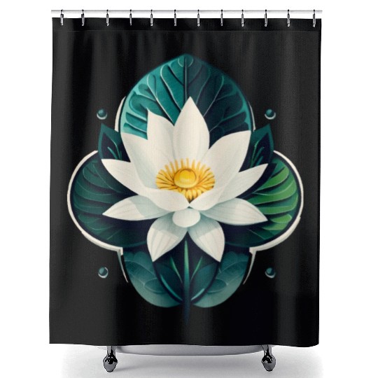 Lotus Shower Curtains