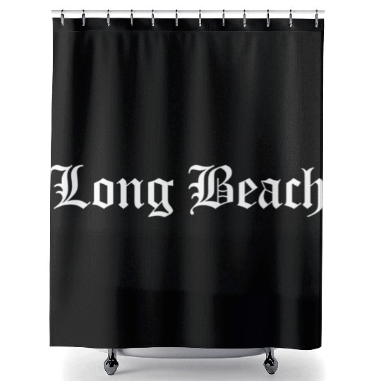 Long Beach Old English Rap Hip Hop Music Shower Curtains