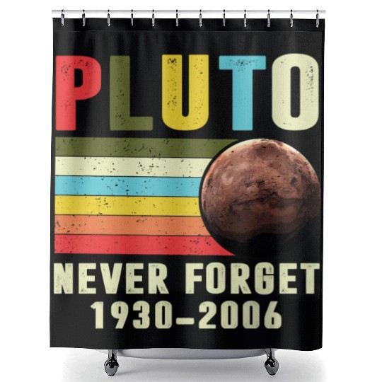 Pluto Never Forget 1930 2006 Shower Curtains