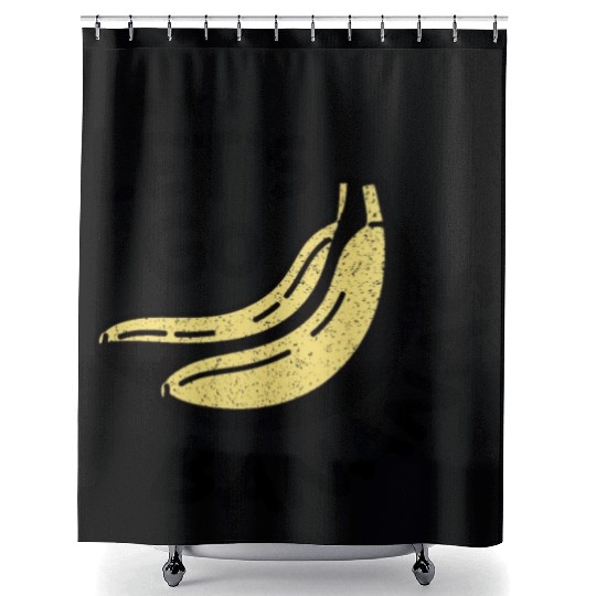 Vintage Funny Banana Let Us Go Love Banana Shower Curtains