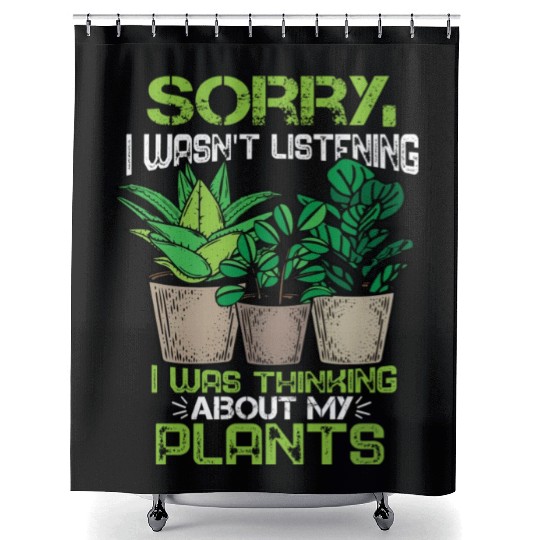 Plant Lover Florist Gift Women Gardening Plants Shower Curtains