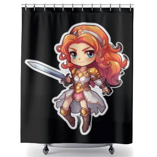 Warrior Princess Adventure Shower Curtains