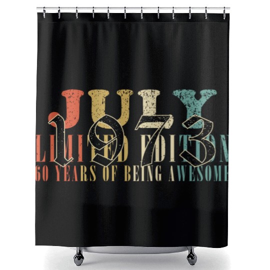 July 1973 Anniversary July 1973 July Shower Curtains