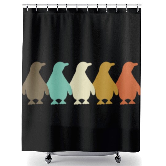 Penguin Animal Lover Zookeeper Shower Curtains