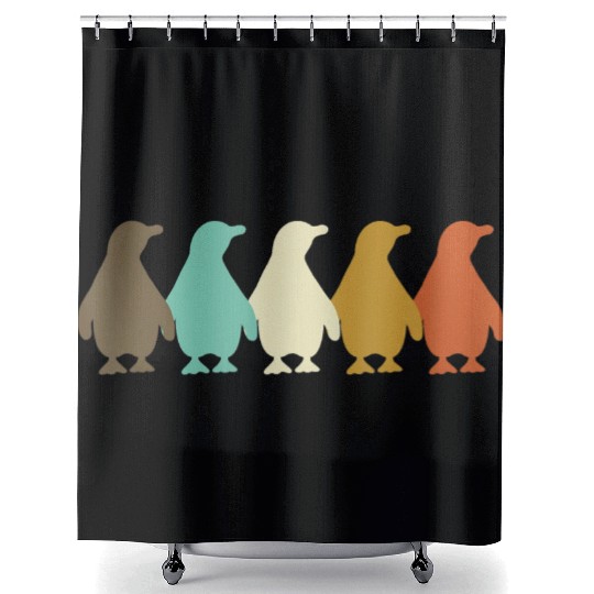 Penguin Animal Lover Zookeeper Shower Curtains