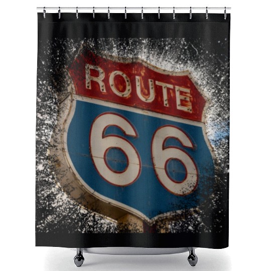 Route 66 Shower Curtains