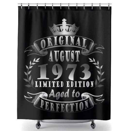 august 1973 Anniversary august 1973 august Shower Curtains