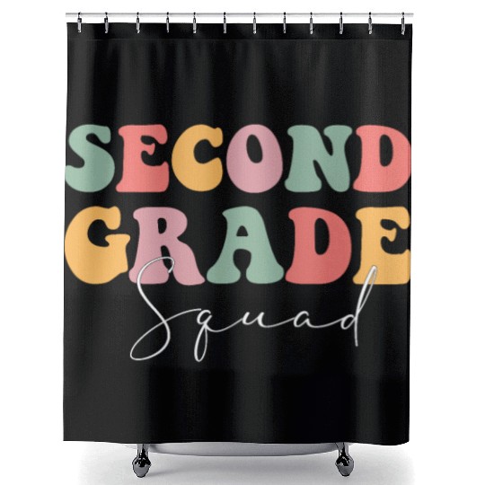 second grade squade, Back to school and Graduation Shower Curtains