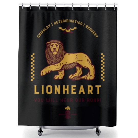 Lion Heart You Will Hear Our Roar Design Shower Curtains