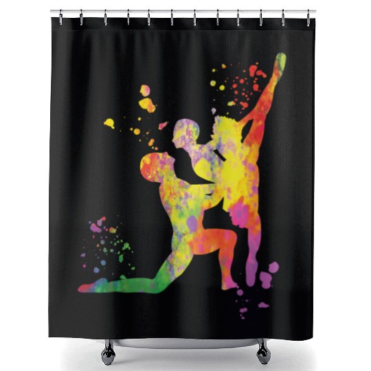 Ballet Dance Couple Woman Ballerina Shower Curtains