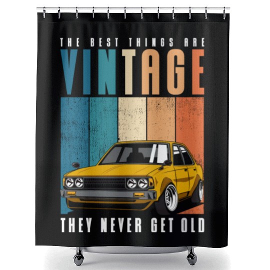 Classic Car Classic Old School Classic Shower Curtains