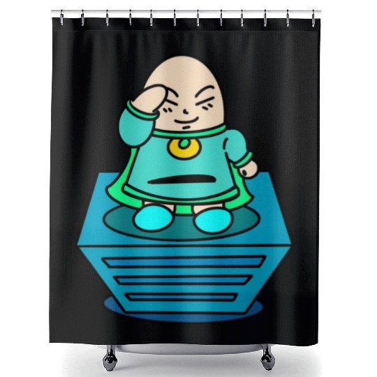 Searching At The Top Green Color Shower Curtains