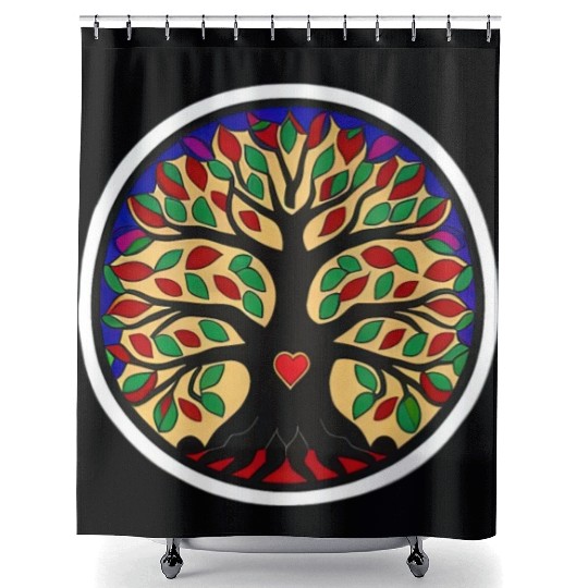 Tree: detailed, relaxing, & positive Shower Curtains