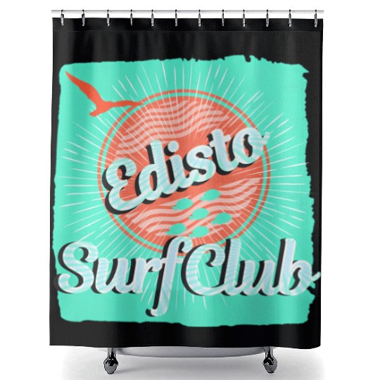 Edisto Beach South Carolina Family Vacation Surfer Shower Curtains