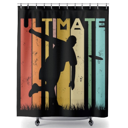 Ultimate Frisbee Frolf Disc Golf Flying Disc Sport Shower Curtains