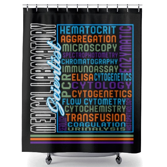 Science Shower Curtains, Medical Laboratory Shower Curtains, Medicine