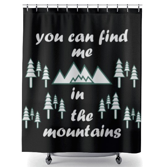 Take a Hike, Hiking Lover, Adventure, Nature. Shower Curtains