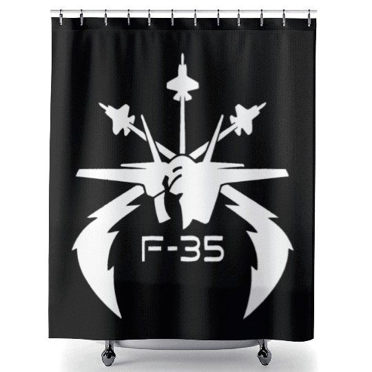 F 35 Shower Curtains