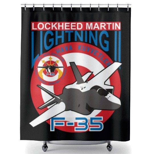 Lockheed Martin F 35 Shower Curtains
