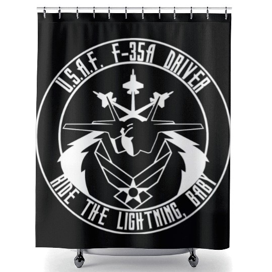 USAF F 35 Shower Curtains