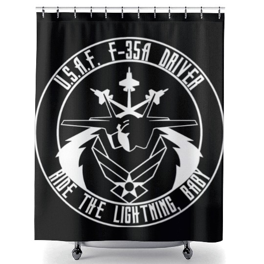 USAF F 35 Shower Curtains