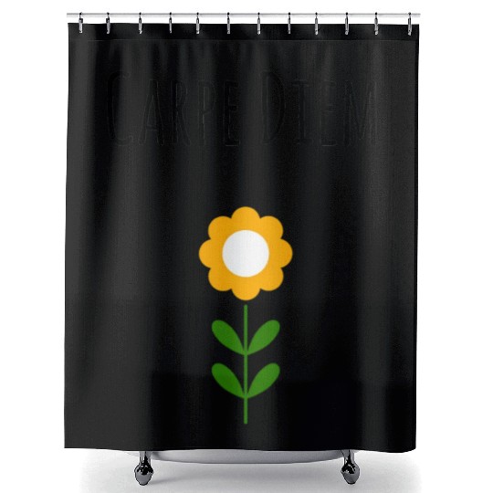 Carpe Diem Inspirational Shower Curtains