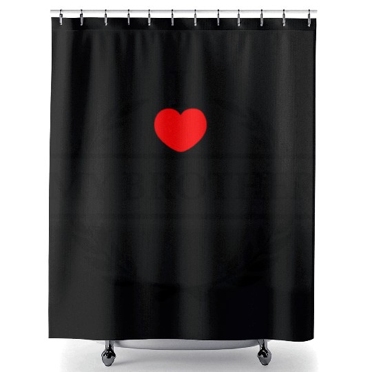 I heart love my brother Shower Curtains