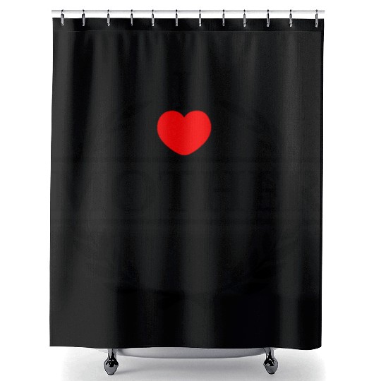 I heart love my mother Shower Curtains