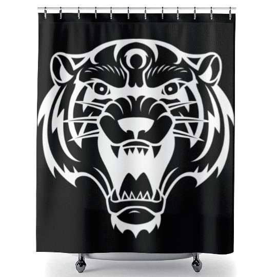 Cute tiger design Shower Curtains