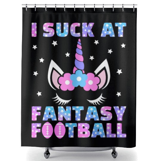 I Suck at Fantasy Football Loser Punishment Funny Shower Curtains