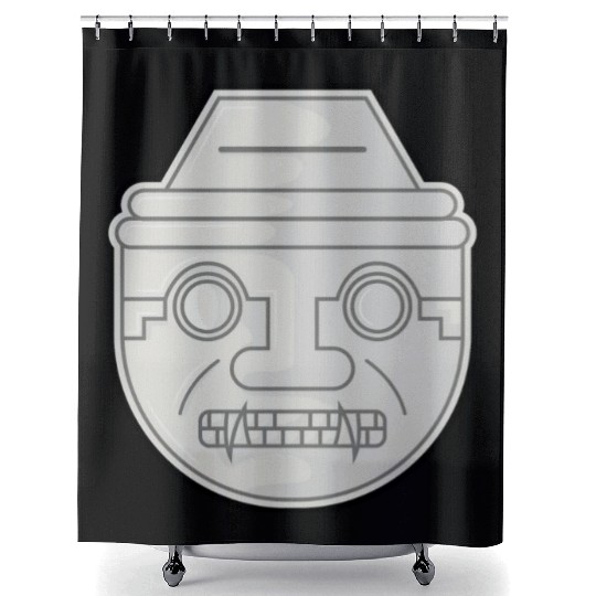 Colombian San Agustin Pre Columbus Indigenous Shower Curtains
