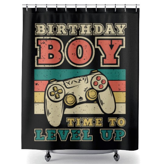 Time to level up Shower Curtains