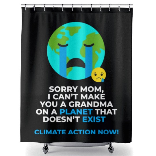 Save Earth Climate Action Now Shower Curtains